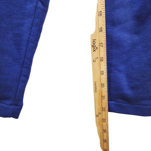 Adidas Originals Blue Track Pants With White Stripes Unisex Size 4 us S - Picture 8 of 10